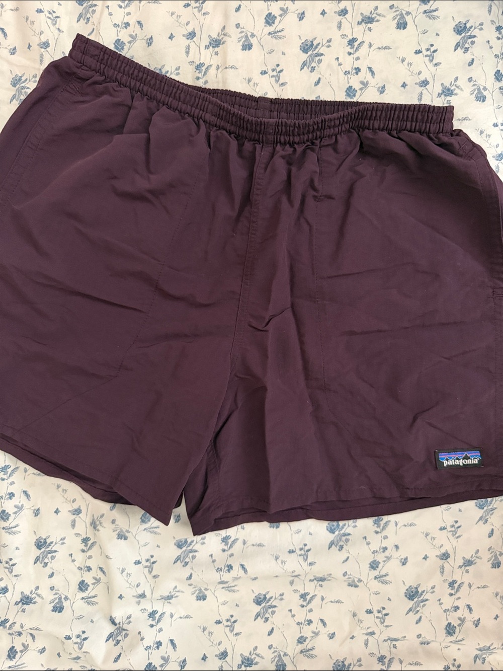 Patagonia Men's Dark Plum Elastic-Waist Hybrid Shorts
